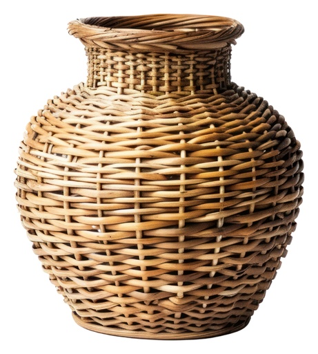 Jarron de Mimbre artesanal